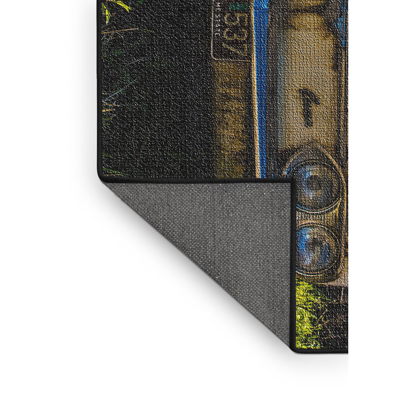 Tapis brun ancien et abandonné 188, Rectangle 4 pi x 6 pi