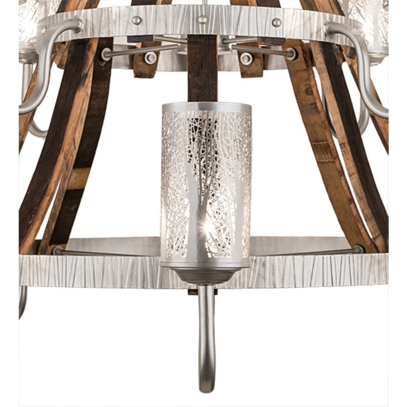 Barrel Stave 12 - Light Chandelier