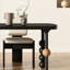 Table de salle à manger haut de gamme noire-1961589335