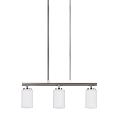 Luminaire suspendu à trois lumières pour îlot Oslo de Génération Lighting 