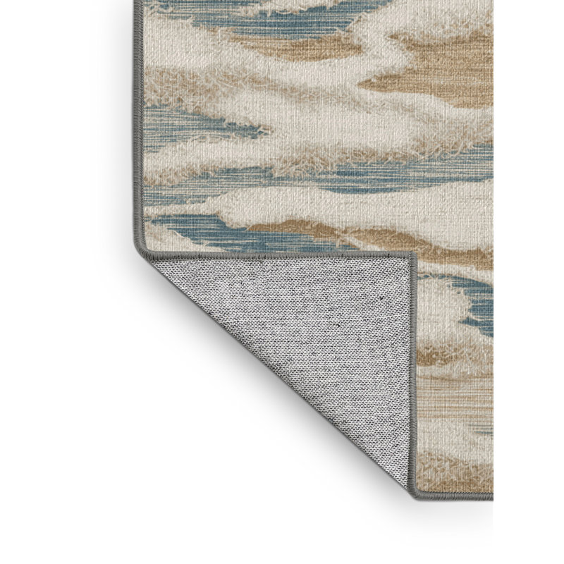 Washable Beach Foam Hawaiian Area Rug, Rectangle 8' x 12'