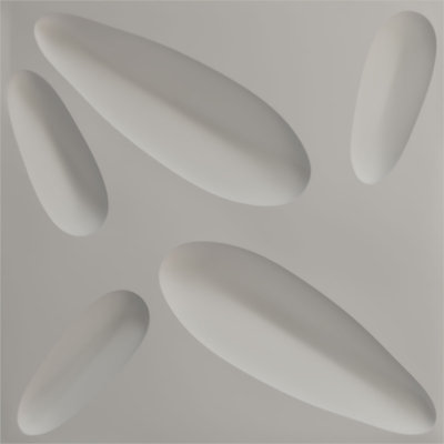 Panneau mural décoratif 3D EnduraWall pétale l 19 5/8 po x H 19 5/8 po, chrome brillant (couvre 2,67 pieds carrés)