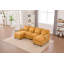 Canapé en U en forme de nuage, canapé modulaire confortable à 4 places, canapé-lit modulaire avec méridienne double-1121672551
