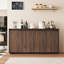 Buffet avec portes en bois Bremen-127271545
