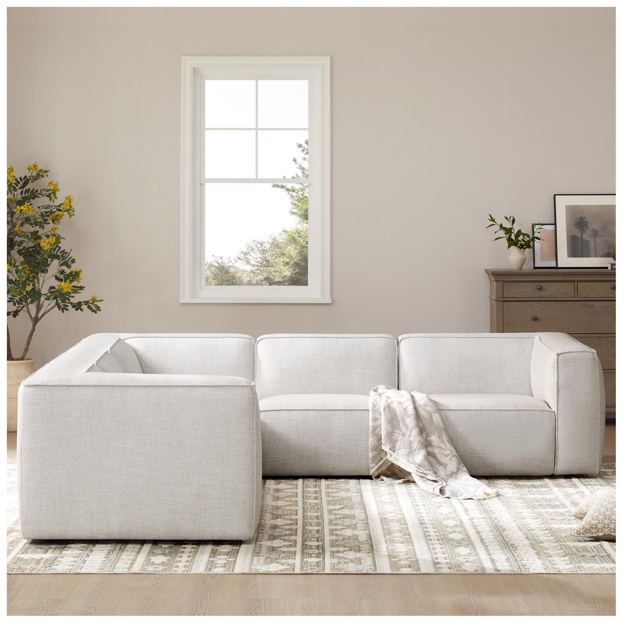Jaye - 5 Piece Upholstered Modular Sectional