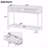 Retro Entryway Console Table With Two Drawers - Striking Geometric Design Hallway-984398052