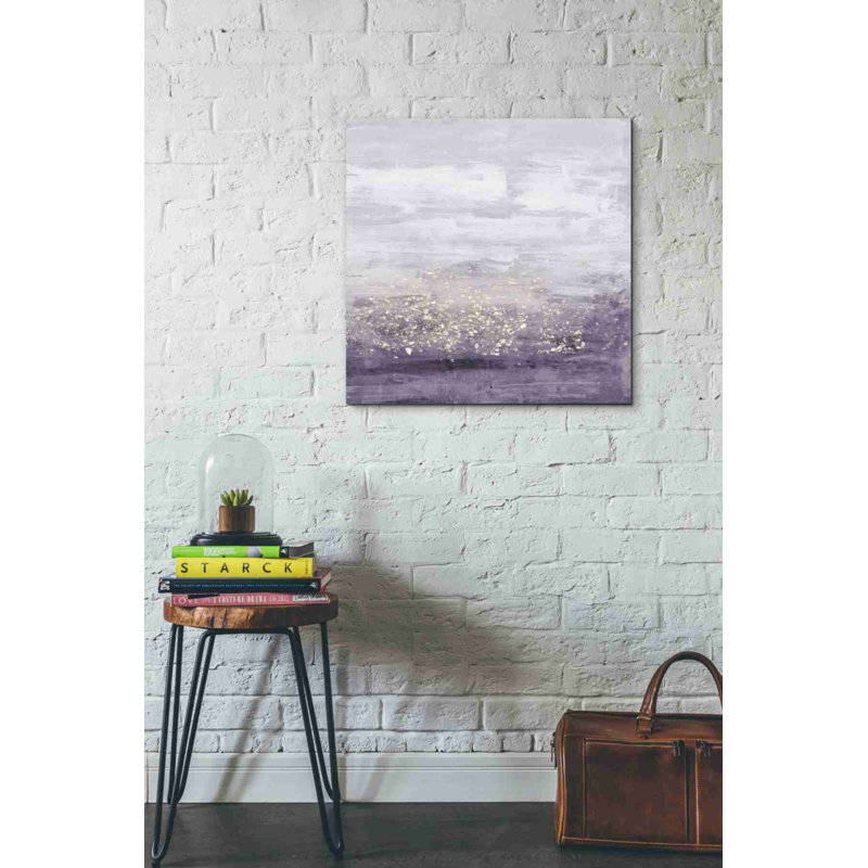 «Amethyst Glitter I» par Jennifer Goldberger, reproduction d'art sur toile tendue, H 26 po x l 26 po x P 1,25 po