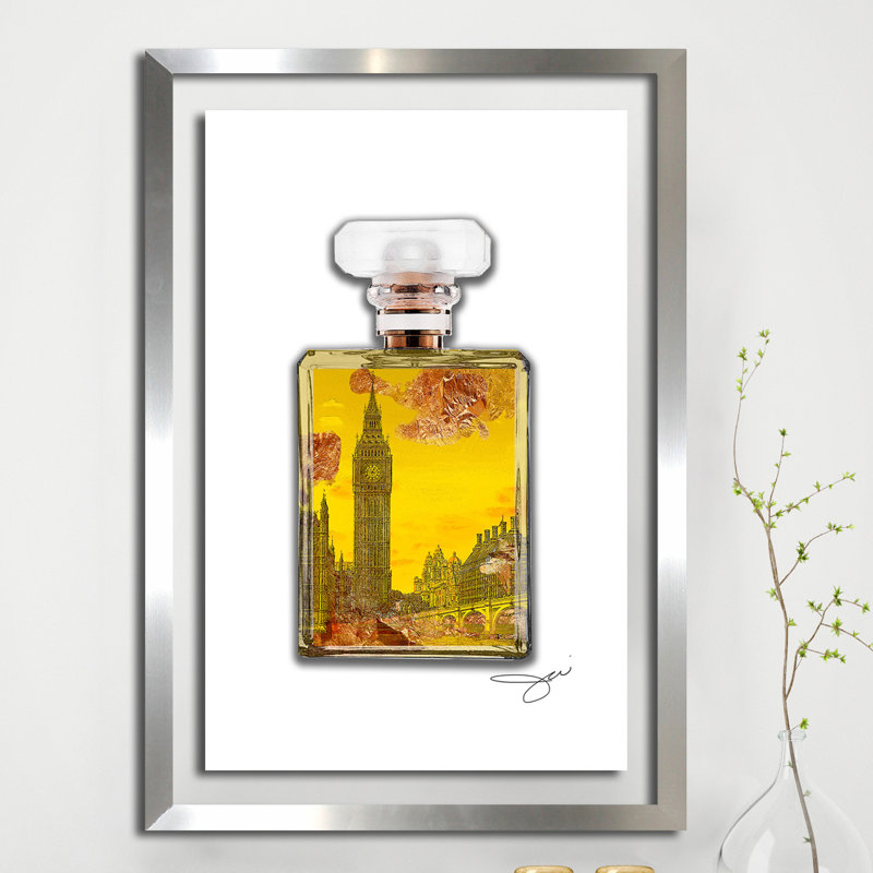 « london parfums », impression, H 51,5 po x l 35,5 po x P 0,75 po, H 39,5 po x l 27,5 po x P 0,75 po