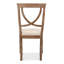 Chaise d’appoint rembourrée en lin beige Monet