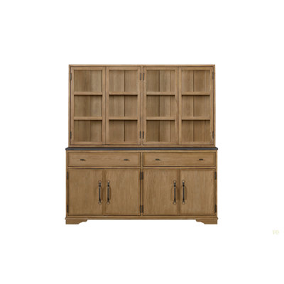 Armoire 2 pièces (bahut et buffet) - Noix de cajou
