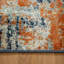 Tapis abstrait rouille / bleu Abstract-91518000