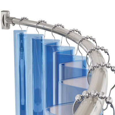 Tringle de douche incurvée murale extensible pour salle de bain