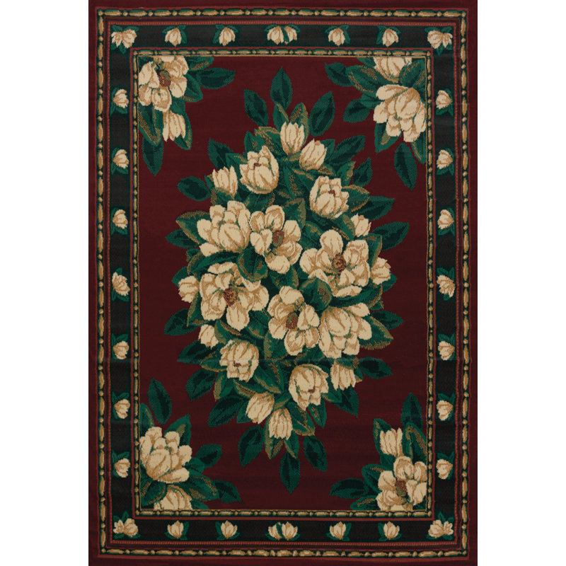 Tapis bourgogne Aguilar, Tapis de couloir 1 pi 11 po x 7 pi 4 po