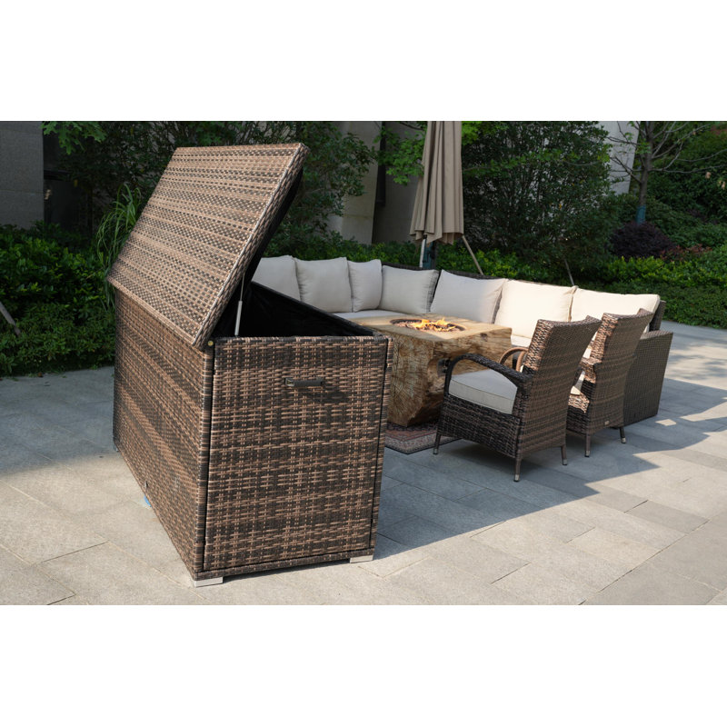 8 - Person Patio Conversation Set with Cushions