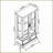 Curio Display Cabinet with LED Lights Adjustable Shelves 2 Doors 1 Drawer American Retro White | MDF+Glass-763622468