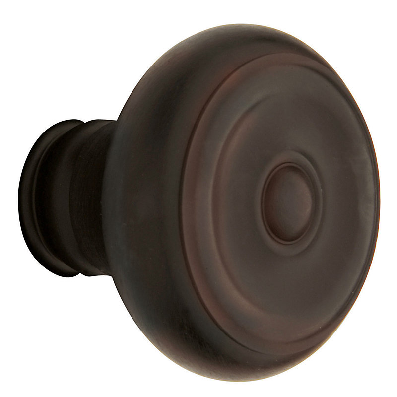 Single Dummy Door Knob with 5048 Rose, Venetian Bronze