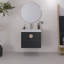 Meuble-lavabo mural 24 po avec lavabo en céramique