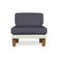 Catalina Outdoor Teak Lounge Chair-427241769-441138974