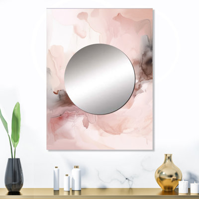 Pink Delicate Abstract Marble III - Abstract  Mirror Wall Decor MTMIR60336