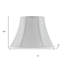 Abat-jour cloche en lin blanc-128842888-128842885