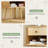 Mid-Century Modern Solid Wood Nightstand With Drawer, Natural-1771078408