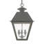 Lanterne suspendue d'extérieur 19 po à 3 ampoules Howells-527803083