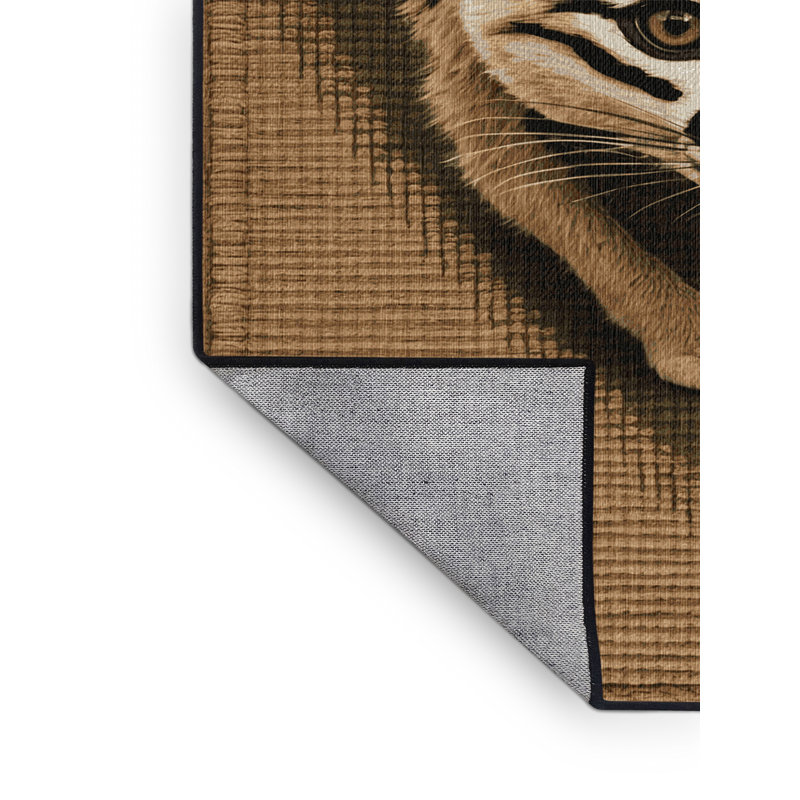  Tapis lavable africain, Rond 3 pi