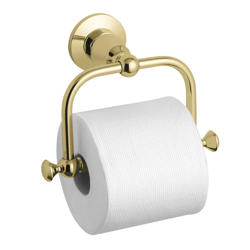 Porte-papier hygiénique Antique, Laiton poli éclatant