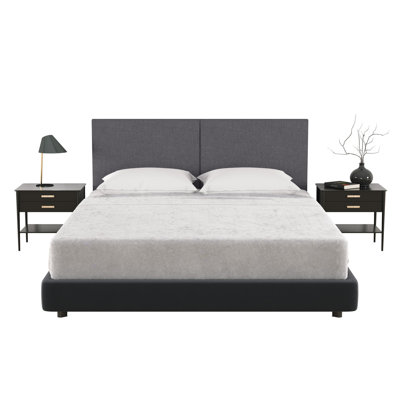Panelist Modern Padded Headboard - Set of Wall Mounted Panels