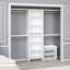 Tour de garde-robe 25 po avec 4 tablettes supérieures et range-chaussures Impressions