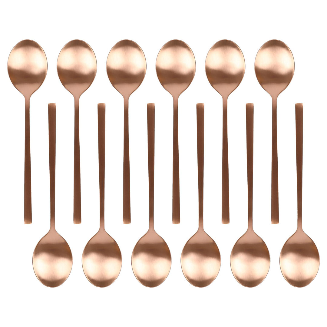 Stainless Steel Dessert Spoons - 20cm - Pack of 12