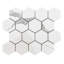 Stately Hex 11" x 14" Polished Porcelain Mosaic Wall & Floor Tile-72531501