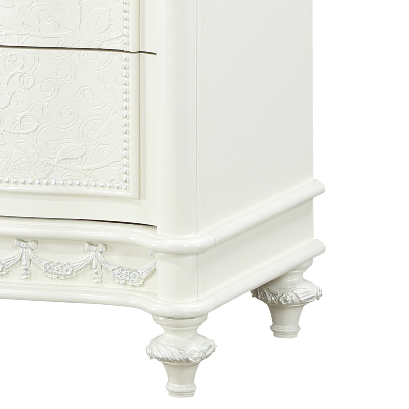 Table de chevet de chambre à coucher avec 2 tiroirs - Style classique 2 pour une organisation élégante