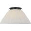 Bradley Flush Mount with Scalloped Silk Pleated Shade-458789069-458789068