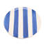 Set of 4  Blue & White Striped Plates
