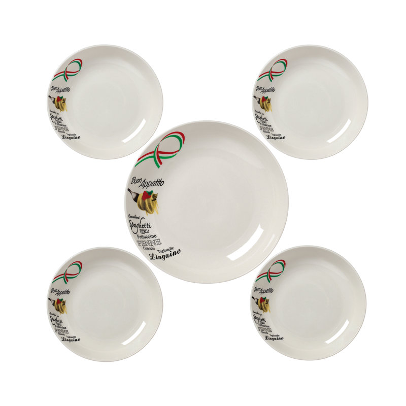 Ensemble de pâtes Buon Appetito 5 pièces par Lorren Home Trends
