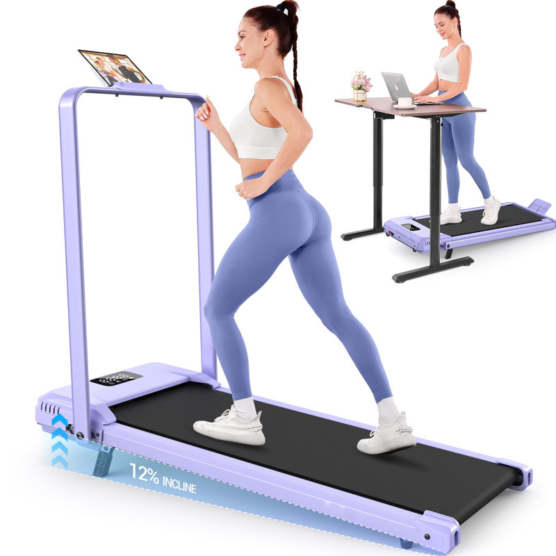 Tapis roulant avec inclinaison, tapis roulant sous le bureau 7,5MPH, Grey