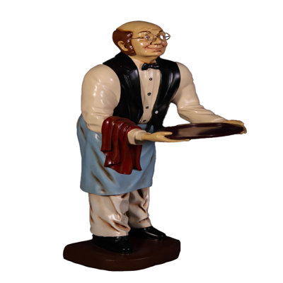 Pauli Small Old Man Butler Statue