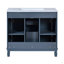 Meuble-lavabo 36 po avec lavabo supérieur, armoire à miroir Royal, armoire de rangement moderne avec 2 portes à fermeture douce et 2 tiroirs, meuble-lavabo simple