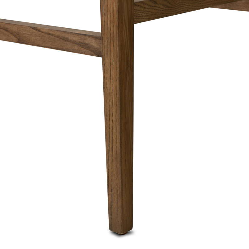 Tabouret Lorretta, Tabouret de bar (siège d'une hauteur de 29,92 po), Mélange de polyester / neige Crypton Nomad