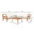 4-PIECE ACACIA WOOD SOFA SET