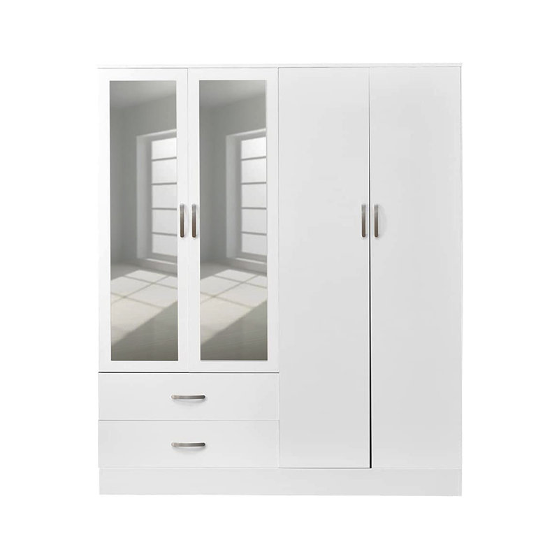 Esteline 4 Door Manufactured Wood Wardrobe