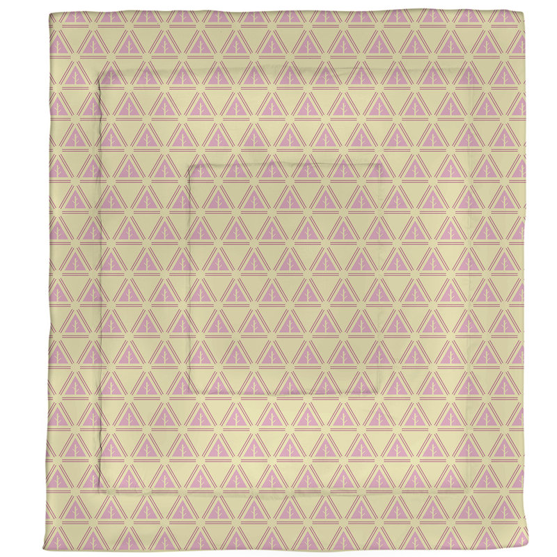 Édredon réversible en microfibre Theo Nath, Édredon simple, Rose / Jaune