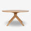 Cross Round Solid Oak Dining Table