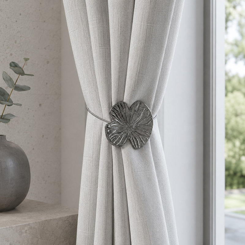 Nenuphar Resin Curtain Tieback, Graphite