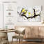 Canaris sur une branche sur toile-1735441220