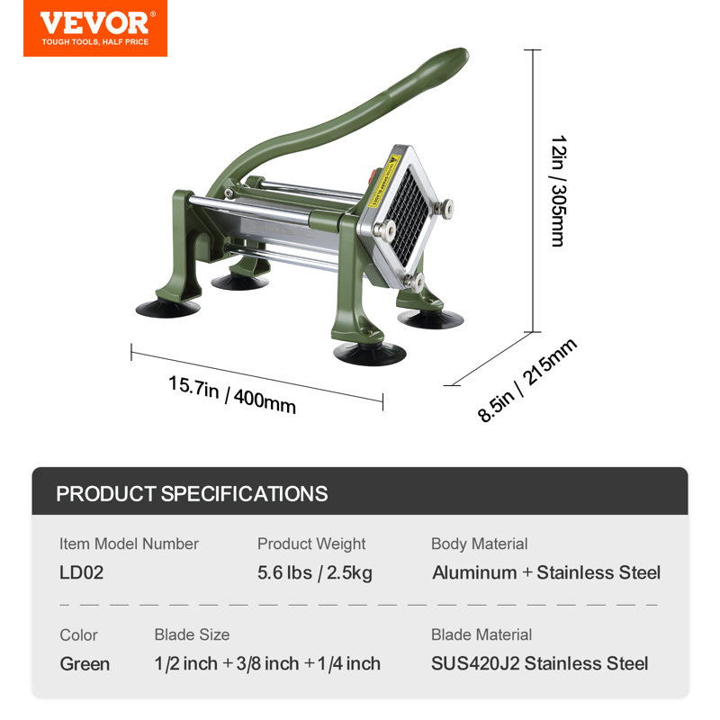 VEVOR Stainless Steel French Fry Cutter