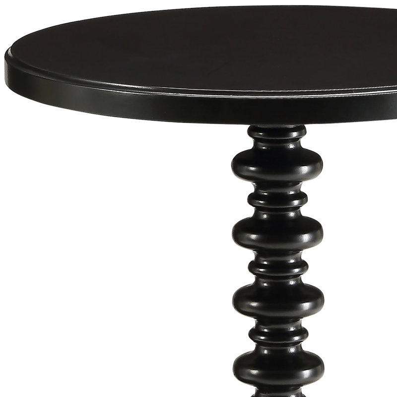 Table d'appoint à finition noire