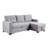 3 - Seat, Pull Out Sectional , Convertible Chaise, Storage, Removable Back Cushions, Hosting Overnight, Gray, Linen Seat With Storage To Twin Size Sleeper, Cushions For Guest Overnight Stays-2010348234
