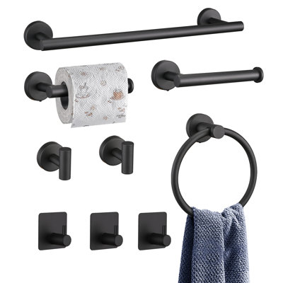 9-piece Bathroom Hardware Accessories Set